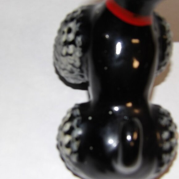 Vintage Big Eyed Black and White Poodle Figurine - Picture 5 of 8
